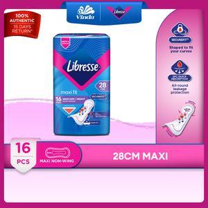 Libresse Maxi Non-Wings Pads 28cm (16s) - Secure Fit & Leakage Protection