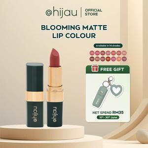 [SPEND RM35 FREE LIP POUCH] @hijau Lipstik Blooming Matte @hijau untuk Bibir Cantik - Lipstick lipstik  viral Makeup