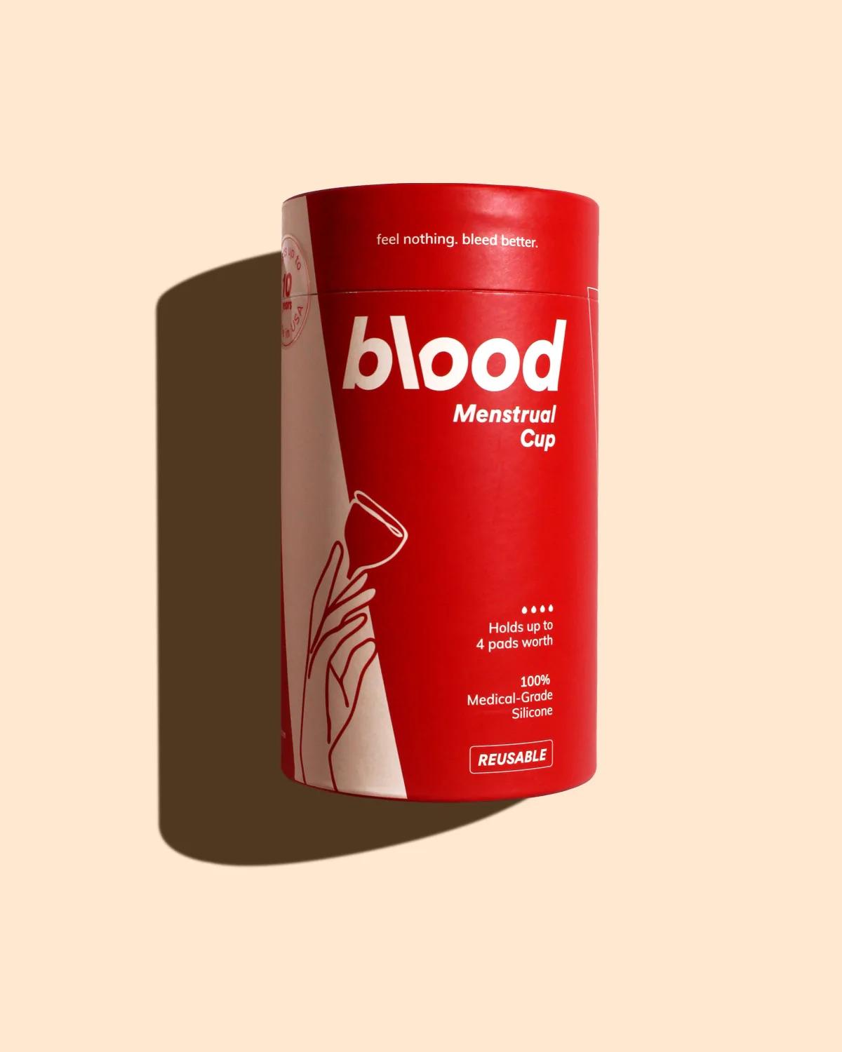 Blood Menstrual Cup - 120 Day Risk-Free Trial - Size Suitable for Beginners | Cawan haid