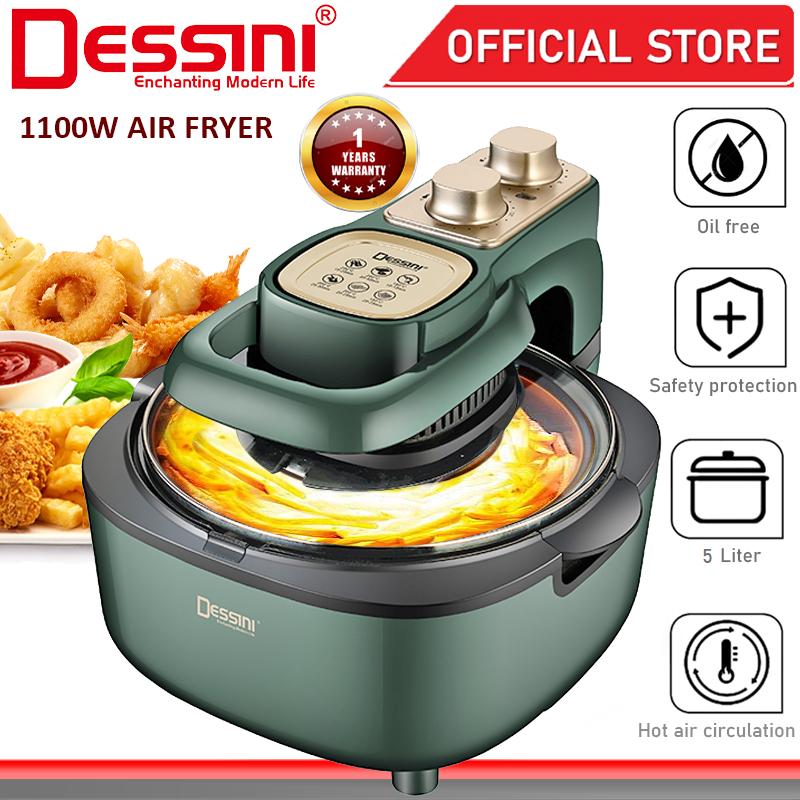 DESSINI ITALY AF-508 Electric Oven Convection Air Fryer Oil Free Grill Toaster Roaster Breakfast Machine Ketuhar (5L)