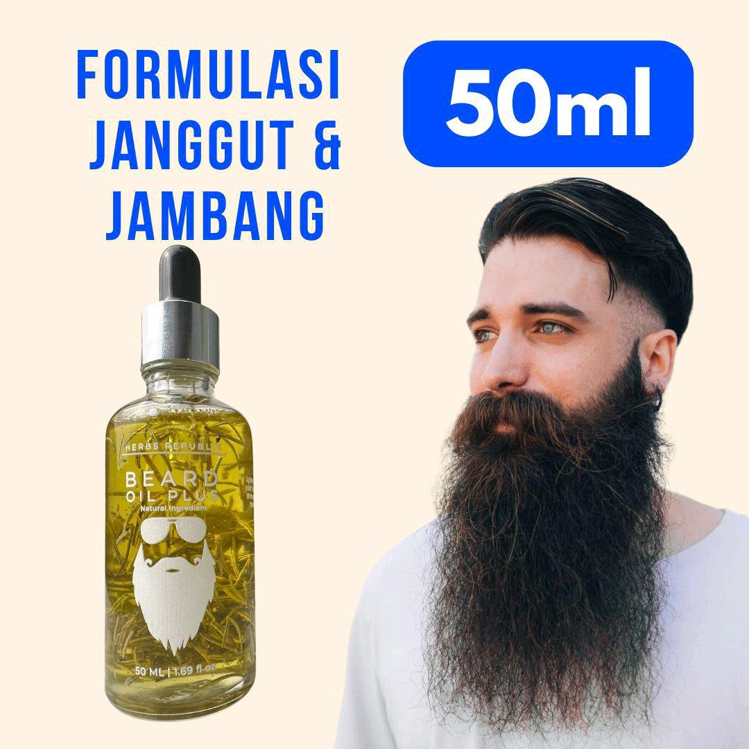 Beard Oil Plus Bahan Semulajadi untuk janggut dan jambang lebih lebat