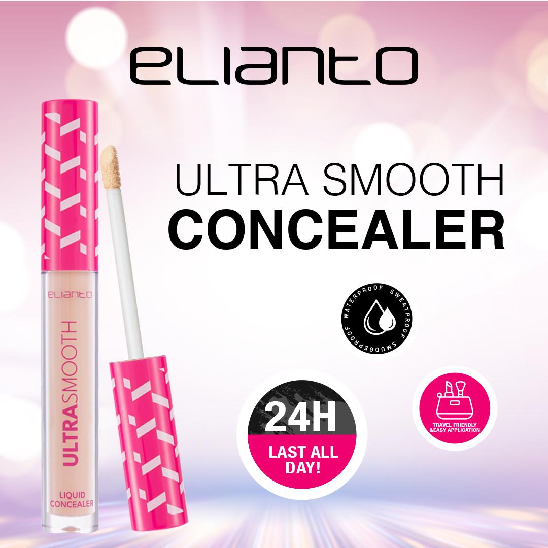 Elianto Ultra Smooth Cecair Penyamar Noda (Full Coverage, Tutup Jeragat, Parut, Eyebag & Kening) | {Elianto Ultra Smooth Liquid Concealer}