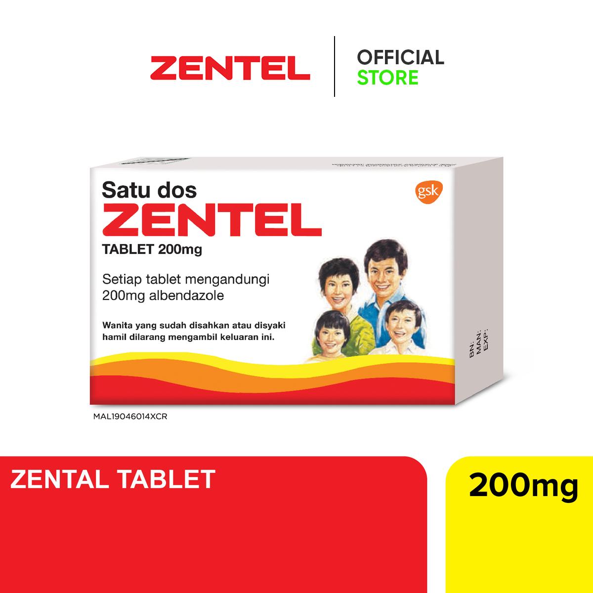 Zentel Tablet 200mg x2 Tablets