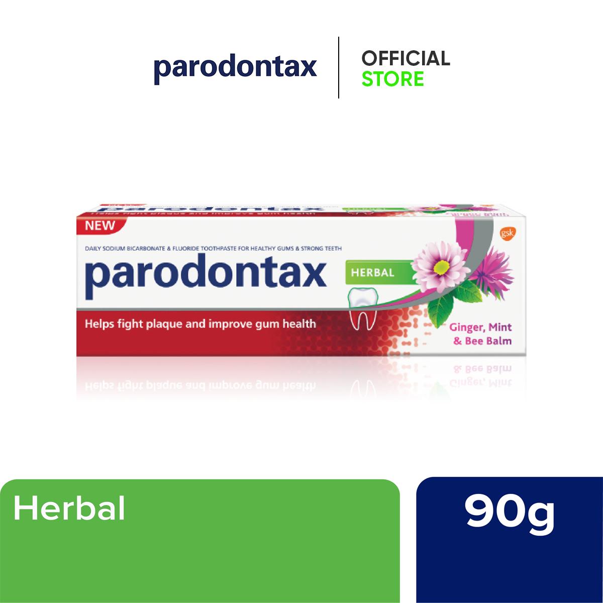 parodontax HERBAL Toothpaste to Help Fight Plaque and Improve Gum Health (90g)