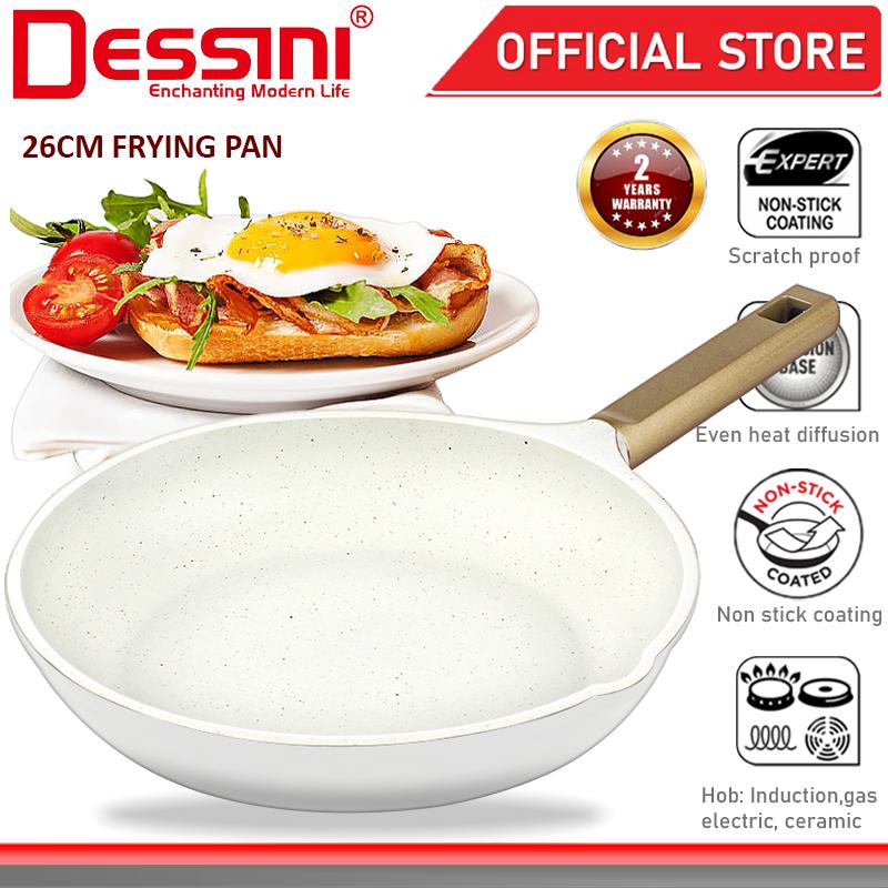 DESSINI ITALY SPPFP-26 Frying Pan Induction Aluminium Non Stick Fry Skillet Casserole Pot Bowl Cookware Kuali Leper 26CM