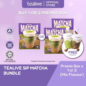 TEALIVE SIP MATCHA BUNDLE (MATCHA + MATCHA/HOJICHA PLUSHIE)