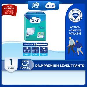 Dr. P Premium Level 7 Absorbency Adult Pants Diaper M9/ L8/ XL7 - 3x Skin Protection with Turbo Dry