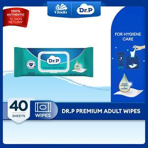 Dr. P Premium Adult Wipes (40s) - Hypoallergenic Tested