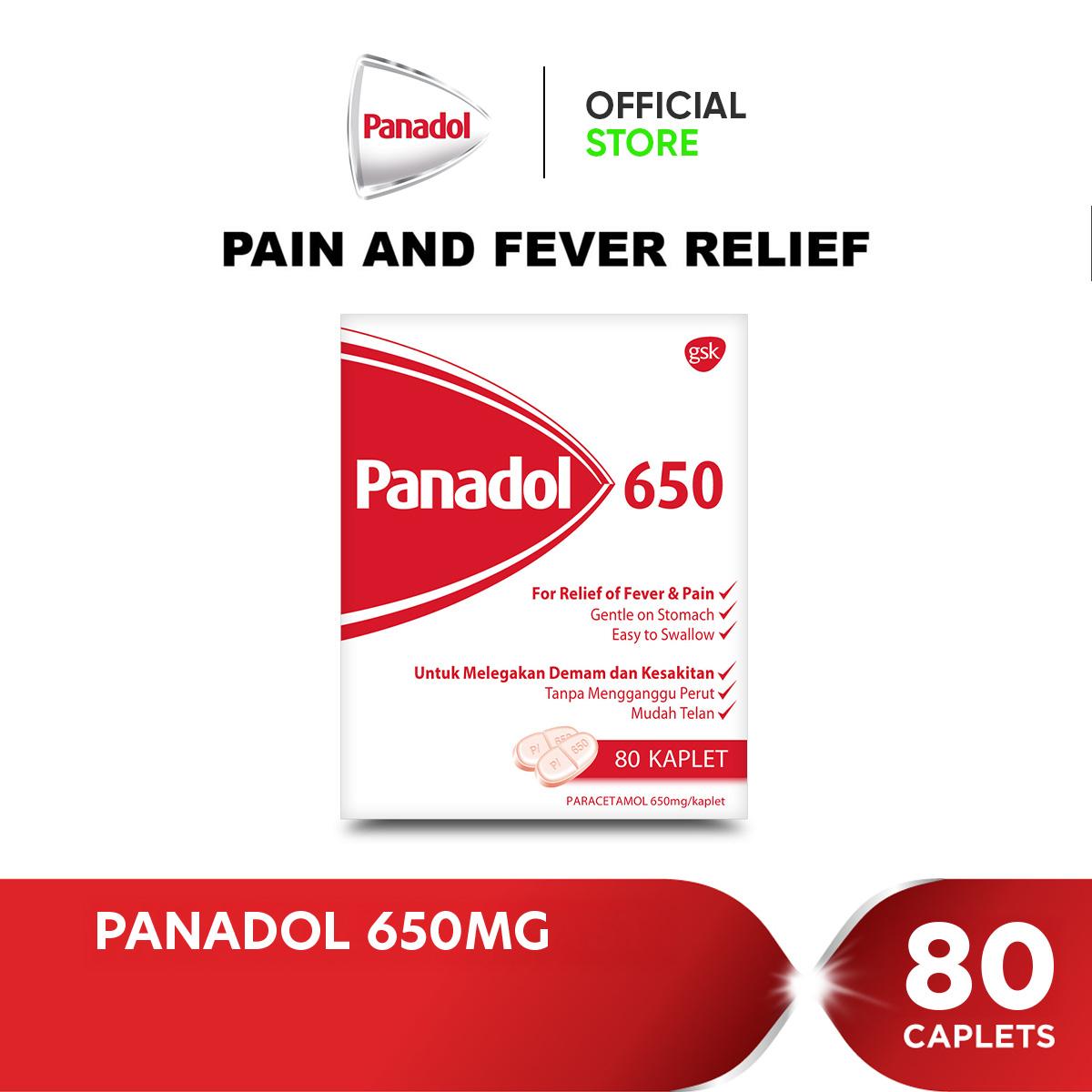 Panadol Caplets 650mg 80’s