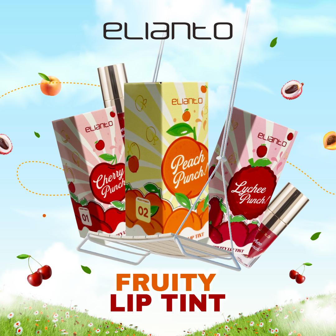 Elianto Fruity Lip Tint (Transfer Proof Lip Tint, Long Lasting, High Pigment, Tahan Lama)