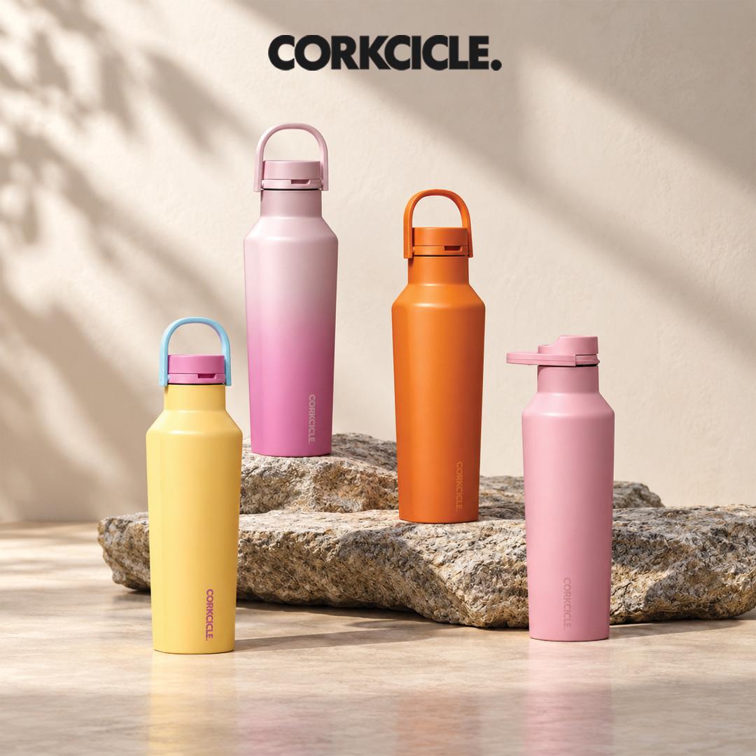 CORKCICLE Sport Canteen (20oz/600ml) Bottle - Leakproof, Stainless Steel, Insulated Water Bottle