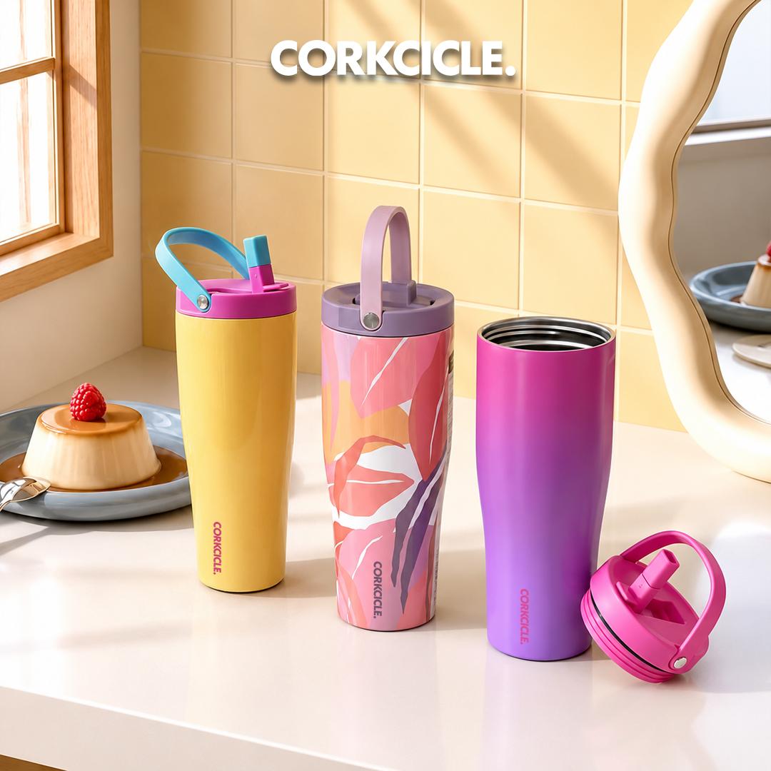 CORKCICLE Go Cup XL (30oz/890ml) Tumbler - Leakproof, Stainless Steel, Insulated Water Bottle