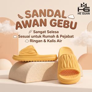 【COD】Selipar EVA tebal, selipar berjalur, ringan, sesuai untuk lelaki dan wanita.Sesuai untuk kegunaan rumah dan bilik mandi.Selipar luar rumah, diperbuat daripada EVA tahan bau.