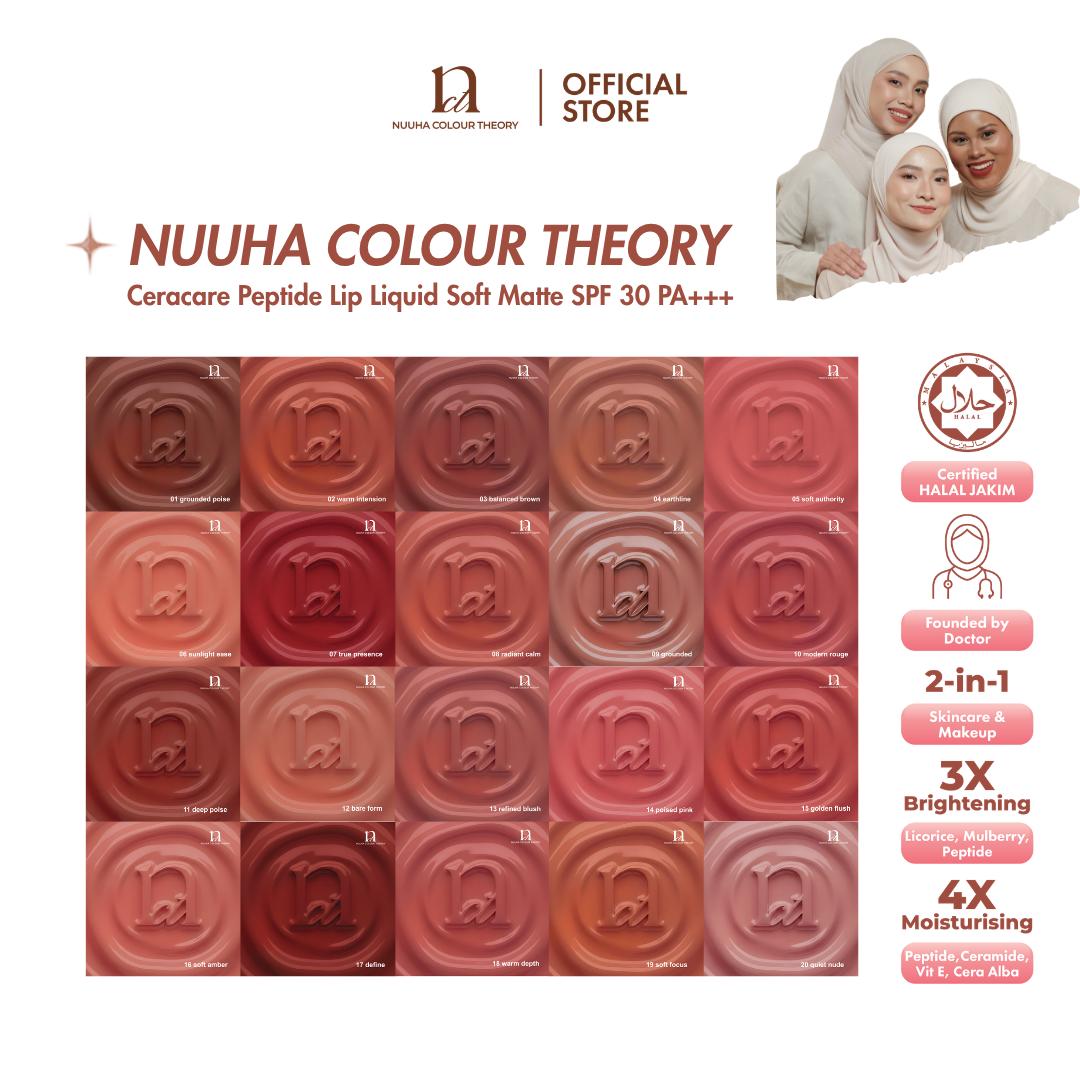 NUUHA Color Theory CeraCare Peptide Lip Liquid Soft Matte SPF 30 PA+++