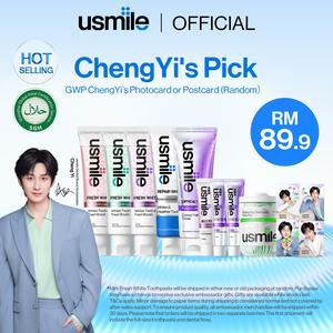[BUY 5 GET 10]usmile Oral Care Set - 1 Optical White+1 Repair White+3 Fresh White (All Flavor) +1Mini Fresh White +2Mini Optical White+1Dental Floss | Dual Color-Correction | Teeth Whitening | Remove Yellow Stains | Enamel Repair | Fresh Breath | Halal
