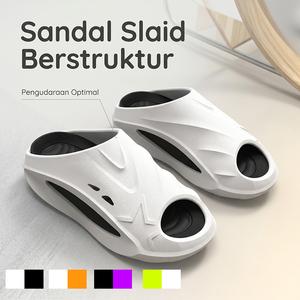 Selipar berkualiti tinggi, selesa dengan reka bentuk gaya Korea; sesuai untuk sukan dan pakaian kasual; sejuk; tapak tebal EVA 5.0 cm anti licin; antibakteria; sesuai untuk pelajar di pantai dan bola keranjang; selipar.