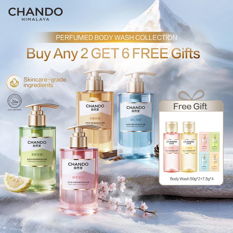 【Buy Any 2 GET 6 FREE Gifts】CHANDO Himalaya Perfumed Body Wash Collection 400g with 42-Hour Enduring Fragrance