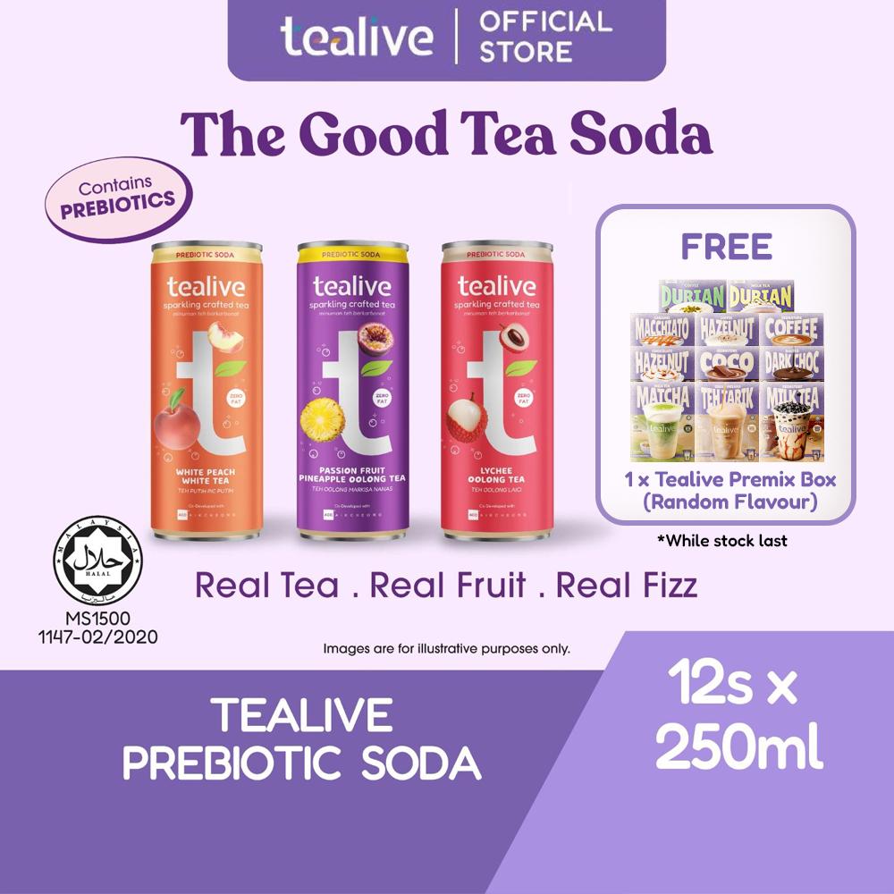 [NEW] Tealive Sparkling Prebiotic Tea (12s)