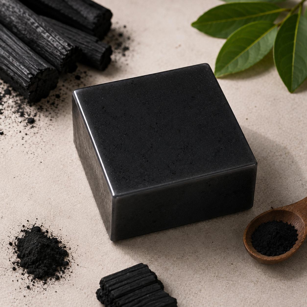 Activated Charcoal Cleansing Bar 65g | SabunArang for Oily & Blemish-Prone Skin | Niacinamide + Charcoal